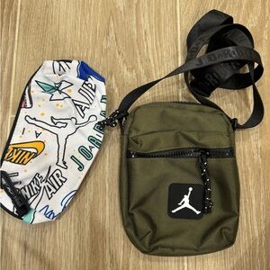 Jordan Olive and Multicolor Belt Bag Set